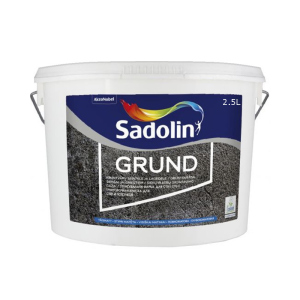 Грунт дисперсійний SADOLIN GRUND для поглинаючих поверхонь білий (база ВW) 2,5л краща модель в Вінниці