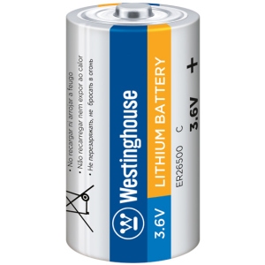Литиевая батарейка Westinghouse Li-SOCI2 9000 мАч 3.6 В 1 шт (ER26500-9000mAh) надежный