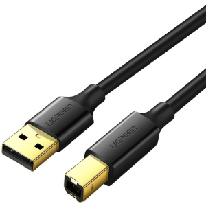 Кабель синхронізації Ugreen US135 USB-A 2.0 - USB-B 2.0 Cable 3 м Black (90402009)