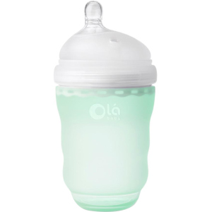 Детская силиконовая антиколиковая бутылочка Olababy GentleBottle Mint Бирюзовый 240 мл (80820) в Виннице