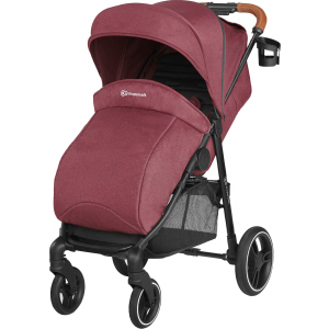 Прогулочная коляска Kinderkraft Grande LX Burgundy (5902533914319) лучшая модель в Виннице