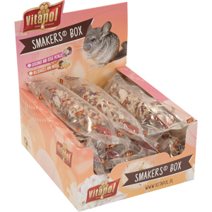 Набор лакомств для шиншилл Vitapol Smakers Box с фруктами и орехами 12 шт (5904479131355/5904479031358) лучшая модель в Виннице