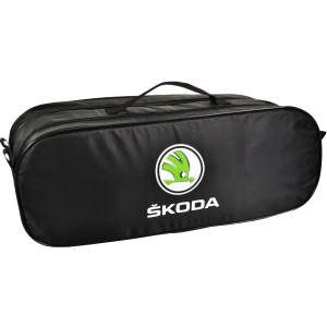 хорошая модель Сумка-органайзер в багажник Шкода черная размер 50 х 18 х 18 см (03-108-2Д)
