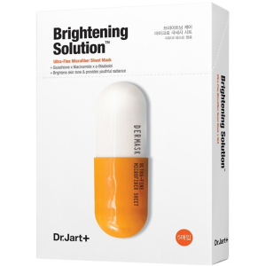 Освітлювальна маска-детокс для обличчя Dr.Jart+ Dermask Micro Jet Brightening Solution 30 г x 5 шт (8809642712652) ТОП в Вінниці