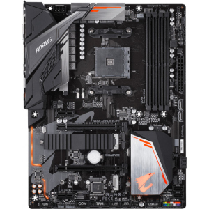 Материнская плата AM4 (B450) Gigabyte B450 AORUS ELITE, B450, 4xDDR4, CrossFire, Int.Video(CPU), 6xSATA3, 2x лучшая модель в Виннице