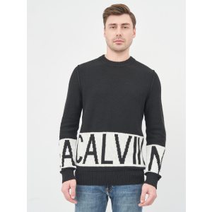 Джемпер Calvin Klein Jeans Blocking Logo Ckj Sweater J30J316583-BEH XXL CK Black (8719853134146) ТОП в Вінниці