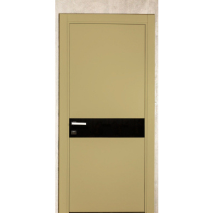 Межкомнатная дверь Gradius 900х2040 антрацит со вставкой