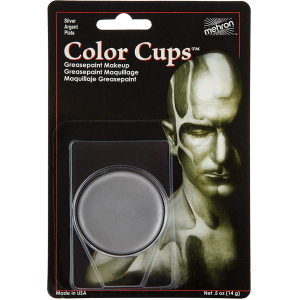 Кремовый грим Mehron Color Cups Silver 12 г (CCC-S) (764294502090) лучшая модель в Виннице