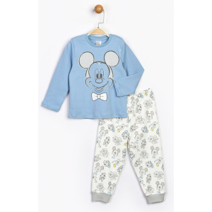 Пижама (футболка с длинным рукавом + штаны) Disney Mickey Mouse MC16191 92 см Голубая (8691109860774) в Виннице