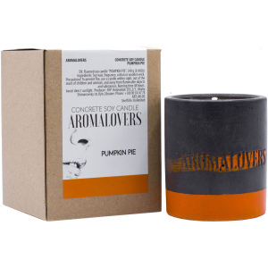купити Ароматична свічка Aromalovers Гарбузовий соєвий пиріг в бетоні 240 г (ROZ6300000039)