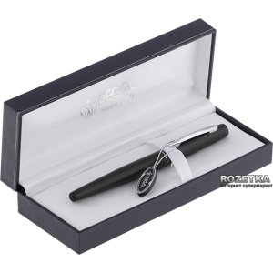 Ручка перова Regal Чорна Чорний корпус у подарунковому футлярі (R80100.L.F) краща модель в Вінниці