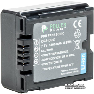 Акумулятор PowerPlant для Panasonic VW-VBD070, CGA-DU07 (4775341113394) краща модель в Вінниці