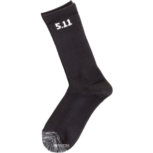 Носки тактические 5.11 Tactical 6 Socks - 3 Pack 50078 One Size Black (2000980241286)