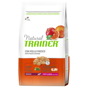 Сухой корм Trainer Natural Super Premium Puppy&Junior Medium для щенков средних пород до 15 месяцев 0.65 кг (8015699006716) в Виннице