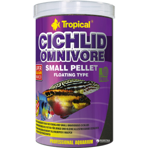 Корм Tropical Cichlid Omnivore Small Pellet для акваріумних риб у гранулах 1 л (5900469609569) в Вінниці