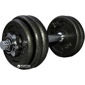 Гантелі набірні LiveUp Dumbell Set 1 шт. Black (LS2311-15) ТОП в Вінниці