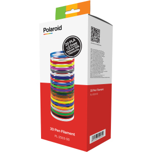 Набір нитки Polaroid 1.75 мм PLA для ручки 3D 22 кольори (PL-2503-00) ТОП в Вінниці