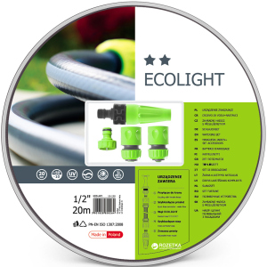 Набор поливочный Cellfast Ecolight 20 м 1/2" + комплект соединителей (10-190) лучшая модель в Виннице