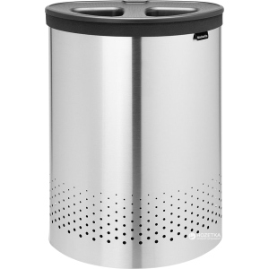 Бак для белья Brabantia двухсекционный 55 л Matt Steel (105029) в Виннице