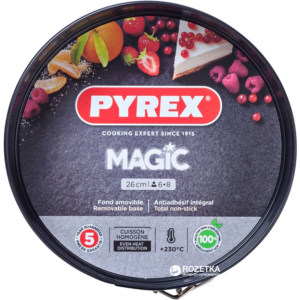 Форма круглая для выпечки с разъёмной чашей Pyrex Magic26 см Круглая Черная (MG26BS6) ТОП в Виннице