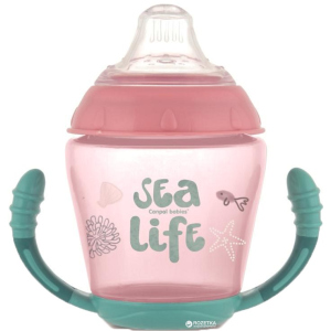 Кружка Canpol babies непроливайка с мягким силиконовым носиком Sea Life розовая 230 мл (56/501_pin) лучшая модель в Виннице