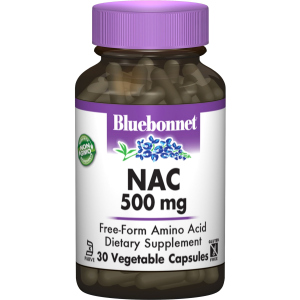 Аминокислота Bluebonnet Nutrition NAC (N-Ацетил-L-Цистеин) 500 мг 30 гелевых капсул (743715000629) ТОП в Виннице