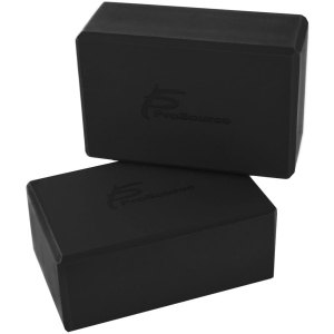 Блок для йоги ProSource Foam Yoga Blocks 2 шт Черный (ps-2403-blocks-black) (810244020593) в Виннице