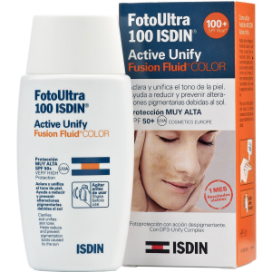 Тональний флюїд Isdin FotoUltra 100 Active Unify / Fusion Fluid Color SPF 50+ 50 мл (8470001674227)
