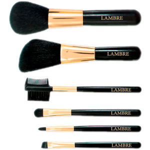 Набор из 6 кистей Lambre Brush Set для макияжа в футляре (3760106022388) ТОП в Виннице