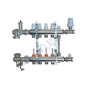 Колектор для теплої підлоги Icma A2K0113 на 6 контурів A2K0113-6 ТОП в Вінниці