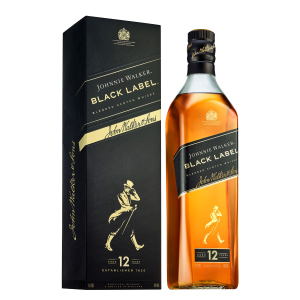 Виски Johnnie Walker Black label 12 лет выдержки 1 л 40% в подарочной упаковке (5000267023625) лучшая модель в Виннице