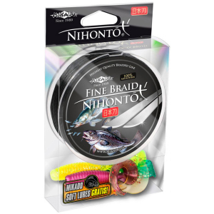 Шнур Mikado Nihonto Fine Braid 150 м 0.10 мм 7.70 кг Black (Z19B-010) ТОП в Виннице