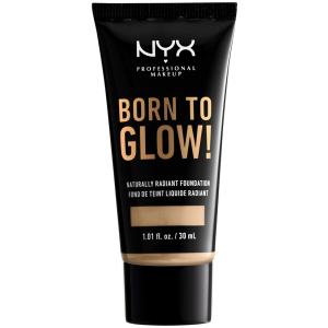 Тональная основа NYX Professional Makeup Born to Glow с натуральным сияющим финишем 6.5 Nude 30 мл (800897190361) рейтинг