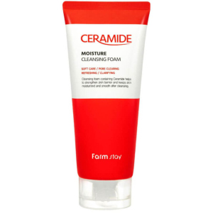 Пенка для умывания FarmStay Ceramide Moisture Cleansing Foam с керамидами 180 мл (8809480772856) лучшая модель в Виннице