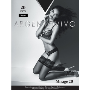 Чулки Argentovivo Mirage 20 Den 1/2 р Nero (8051403068526)