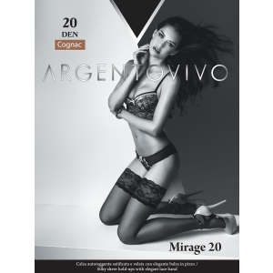 Панчохи Argentovivo Mirage 20 Den 3/4 р Cognac (8051403068496) краща модель в Вінниці