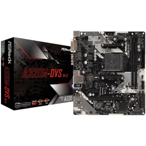 хорошая модель Материнская плата ASrock A320M-DVS R4.0 (F00184238)