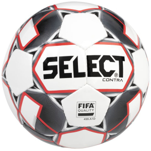 М'яч футбольний Select Contra FIFA (014) №4 White-Red (5703543200702) ТОП в Вінниці