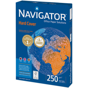 Папір Navigator Hard Cover А4 250 г/м² клас А 125 аркушів Білий (5602007989453) в Вінниці