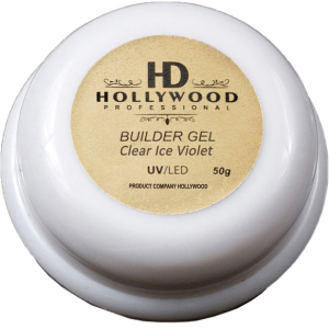 Гель для нарощування нігтів HD Hollywood Builder Gel Clear Ice Violet 50 мл (HD-ГСС50) (2200212225439) краща модель в Вінниці