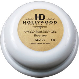 Гель для нарощування нігтів HD Hollywood Speed ​​Blue 50 мл (HD-ГBS50) (2200199050062)