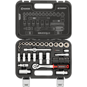 Набір інструментів Intertool Cr-V Storm 3/8" 39 предметів (ET-8039) ТОП в Вінниці