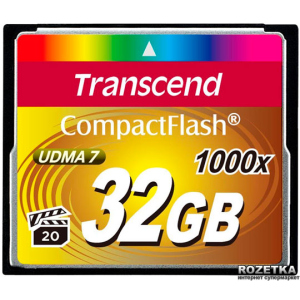 Transcend CompactFlash 32GB 1000x (TS32GCF1000) краща модель в Вінниці