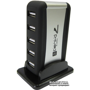 Хаб USB Lapara 7 портов USB 2.0 с блоком питания (LA-UH7315) в Виннице