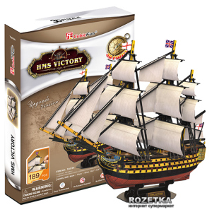 3D пазл CubicFun HMS Victory (T4019h) лучшая модель в Виннице