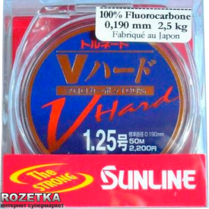 Леска Sunline FC Tornado V Hard HG 50 м #1.25/0.185 мм 2.5 кг (16584407) в Виннице