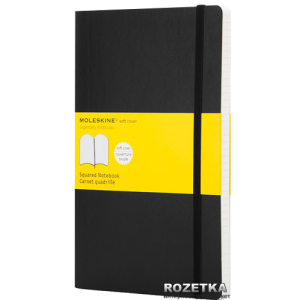 Нотатник Moleskine Classic 13 х 21 см 192 сторінки в клітинку Чорна (9788883707186) краща модель в Вінниці