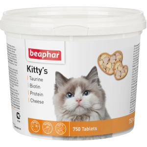 Вітамінізовані ласощі Beaphar Kittys Mix для котів 750 таб (12595) (8711231125951)