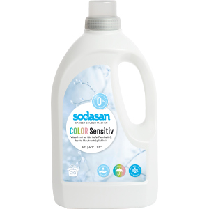 Органическое жидкое средство для стирки Sodasan Color Sensitiv 1.5 л (4019886015301) в Виннице