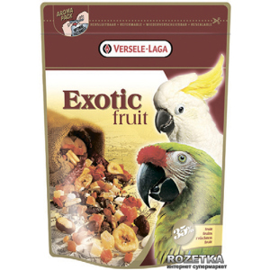 Корм для крупных попугаев Versele-Laga Prestige Exotic Fruit зерновая смесь 0.6 кг (5410340217818) ТОП в Виннице